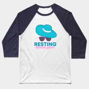 Resting Beach Face Baseball T-Shirt